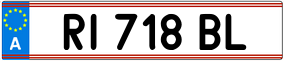 Trailer License Plate